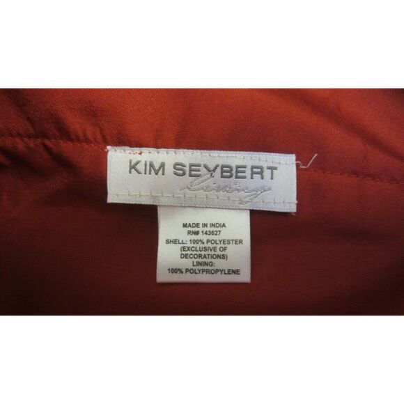 NEW FIREPLACE MANTLE RUNNER BURGUNDY BEAUTIFULLY BEADED BY KIM SIBERT - Picture 5 of 7